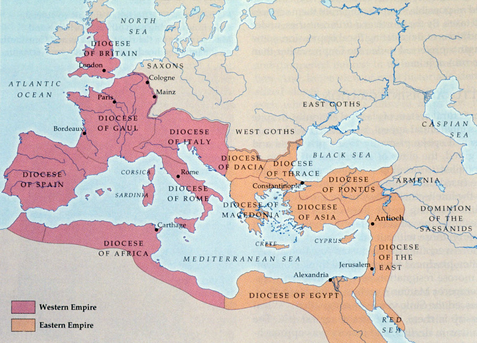 Карта Римской империи