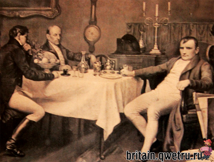 Наполеон за ужином на острове Святой Елены