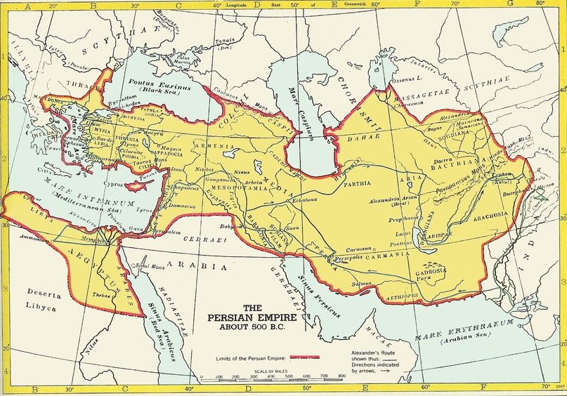 карта Персии